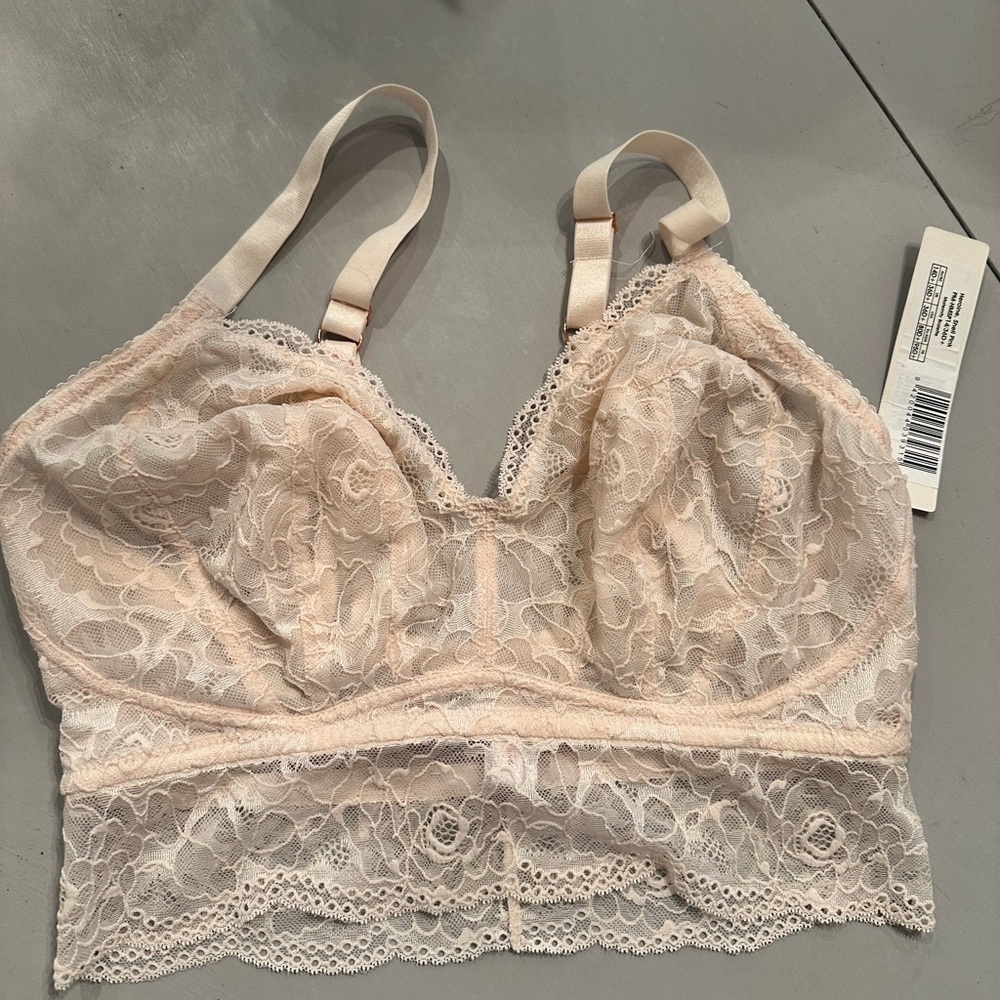 NWT Project Me by Hotmilk Maternity Bralette Heroine Size 36D Pink Lace